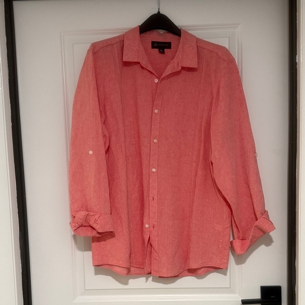 INC International Concepts Men's Pink Button-Down Shirt